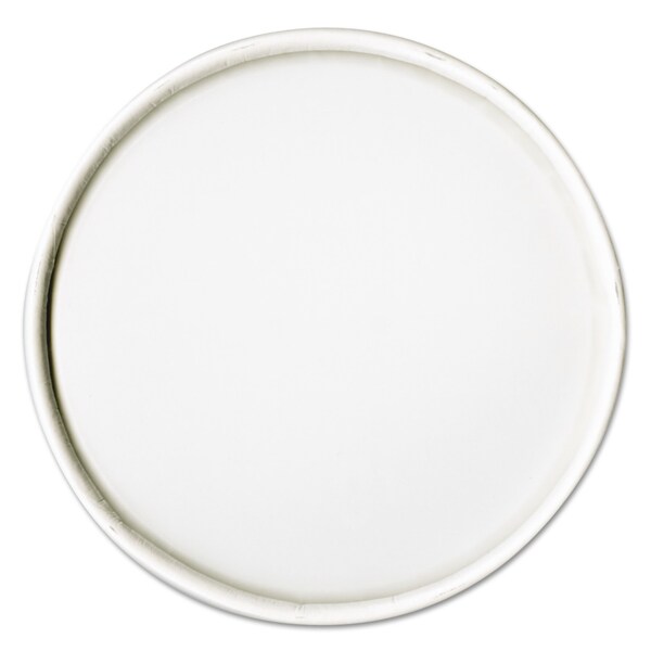 Dart Spiral-Wound Paper Hot Cup Lids, 16oz Cups, White, PK5000 - CA16A-4000