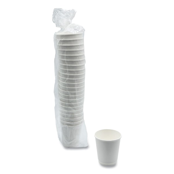 Boardwalk Paper Hot Cups, Double-Walled, 10 oz, White, 500PK - BWKDW10HCUP