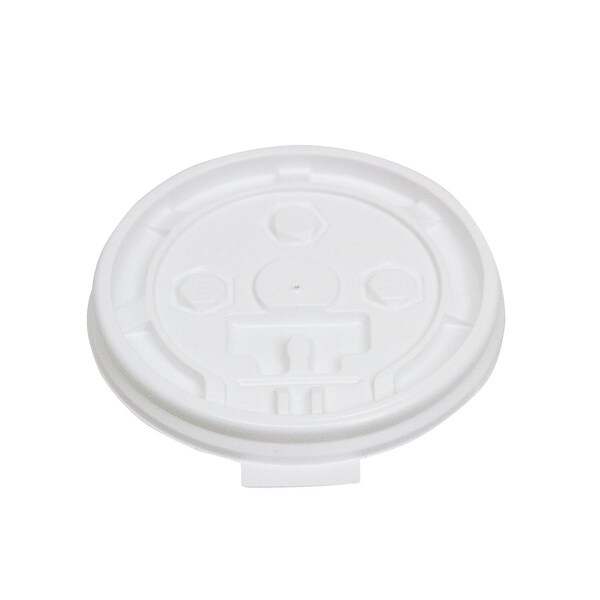 Empress Flat Lid For 8oz., Paper Cup, Wht, PK1000 - EFHCL-8-W