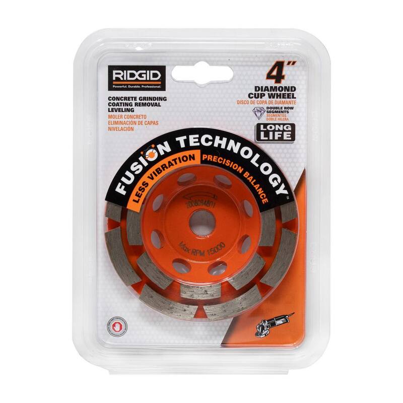 RIDGID 4 in. Diamante Doble Fila Copa de Rueda - HD-AWD40