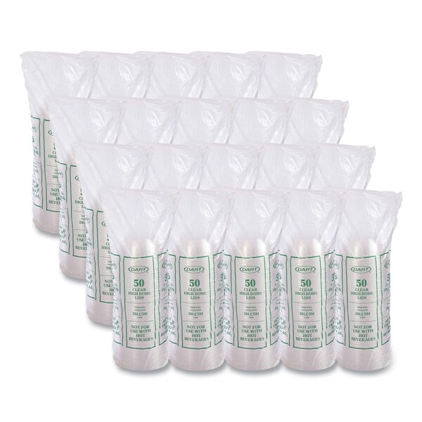 Solo Cappuccino Dome Sipper Lids, Fits 30 oz to 32 oz, Clear, 1000PK - 20LCDH