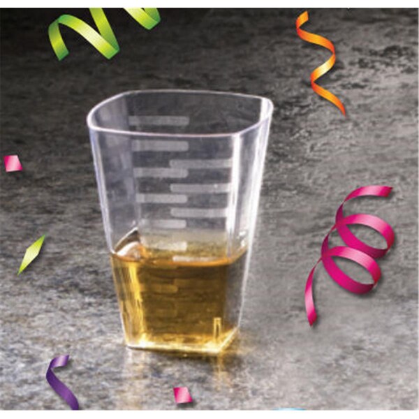 Gb Gifts 2 Oz Square Shot Glass- Clear, 288PK - GB69292