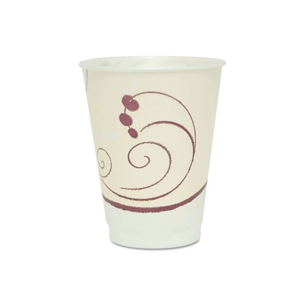 Dart SYMPHONY DESIGN TROPHY FOAM HOT/COLD CUPS, 12 OZ, BEIGE, 1000PK - X12J8002CT