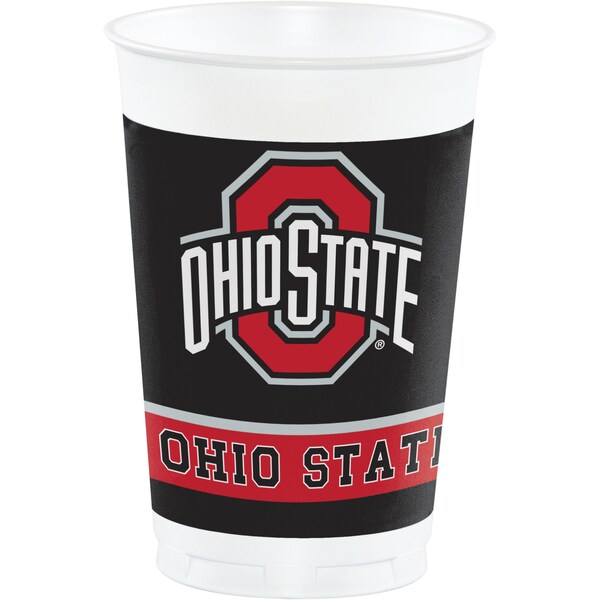 Ncaa 20 oz Ohio State University Plastic Cups PK96, 96PK - 318561