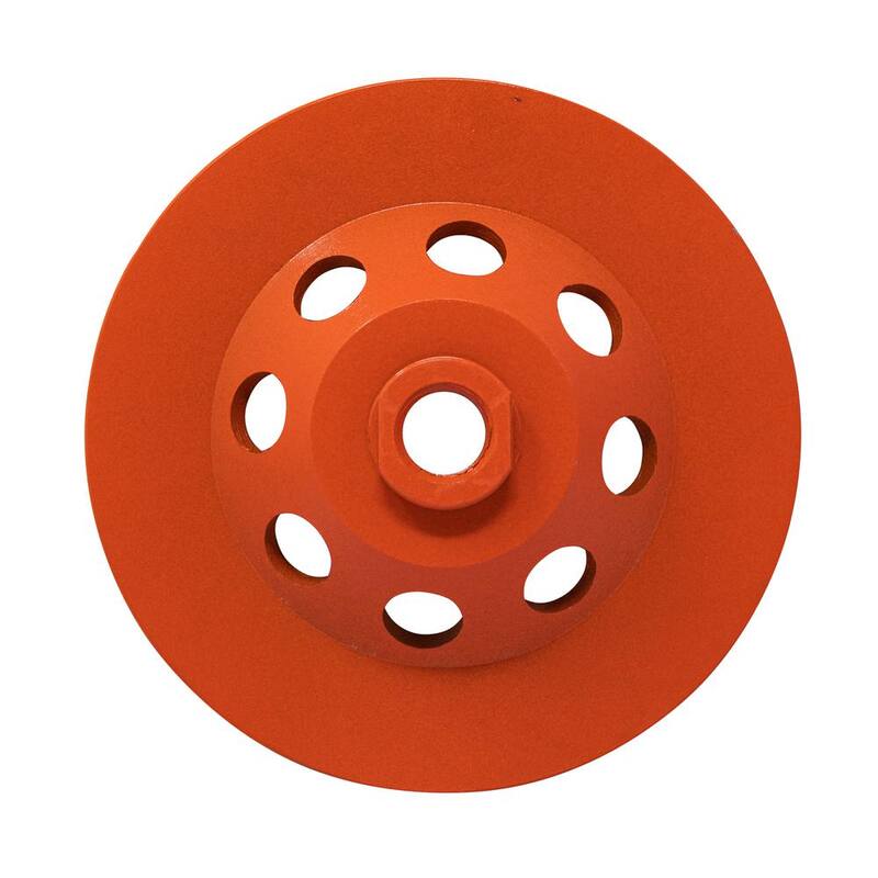 Rueda de esmerilado de taza turbo de 18 segmentos de 5 pulgadas de RIDGID - Accesorio para herramienta eléctrica