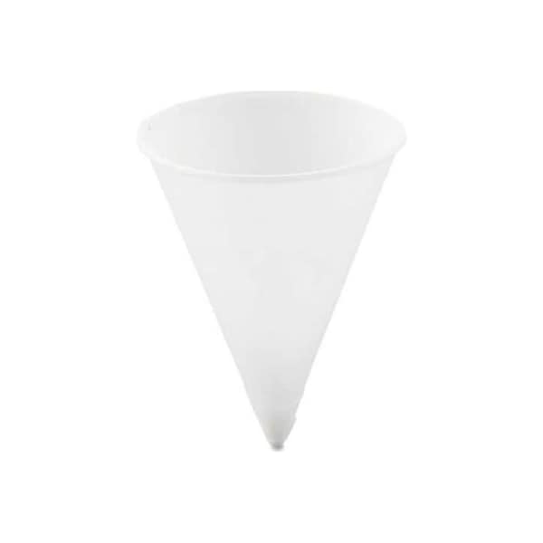 Solo SOLO Cone Water Cups, Paper 4 Oz., Rolled Rim, White, 200/Pack - SCC 4R