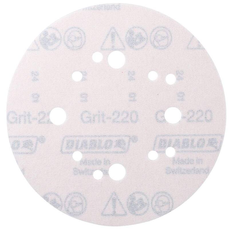 DIABLO Disco de lija ROS Hook y Lock de 5 pulgadas y 220 grano - DCD050220H50G