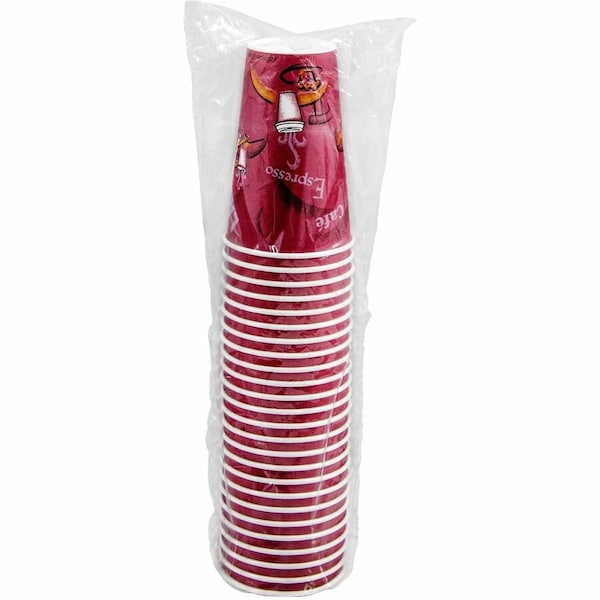 Solo Paper Hot Cups, 16 oz, Bistro Design, 300PK - OF16BI0041