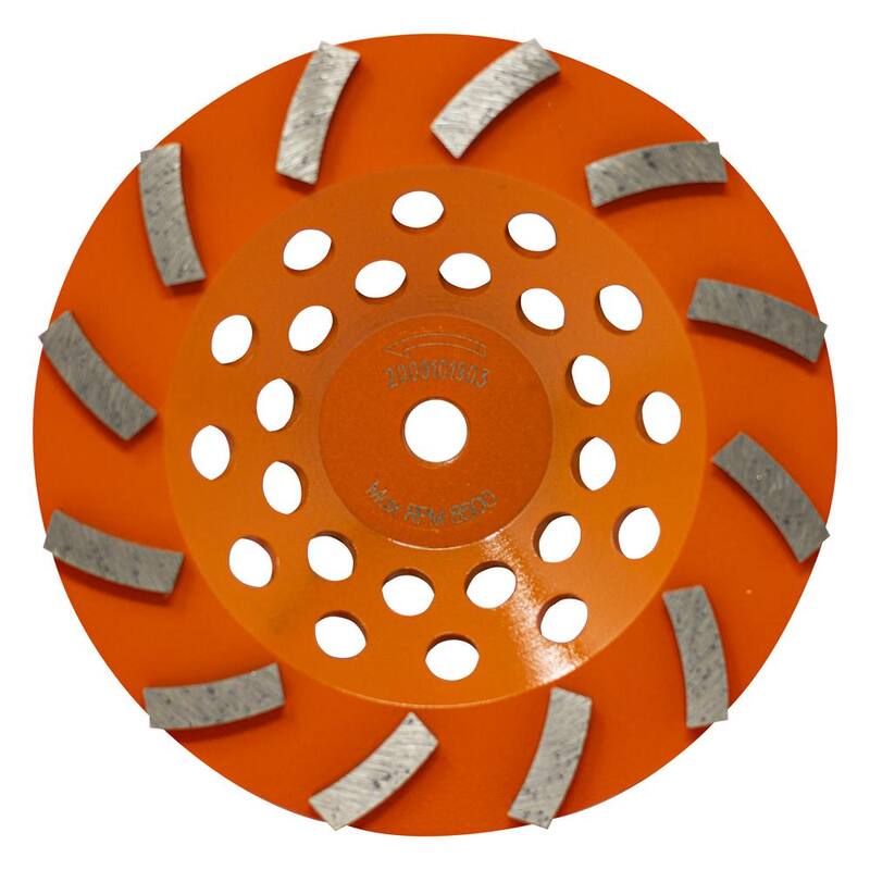 RIDGID 7 pulgadas 12 Segmento Copa de Molienda Turbo Rueda - HD-TAW7012L1