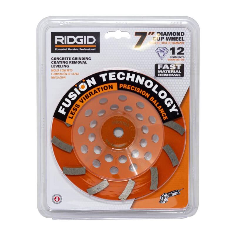 RIDGID 7 pulgadas 12 Segmento Copa de Molienda Turbo Rueda - HD-TAW7012L1
