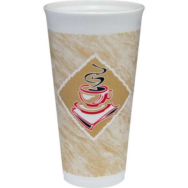 Dart Container Cup, Foam, 20Oz, Gourmet, Tn/We 20PK - DCC20X16G