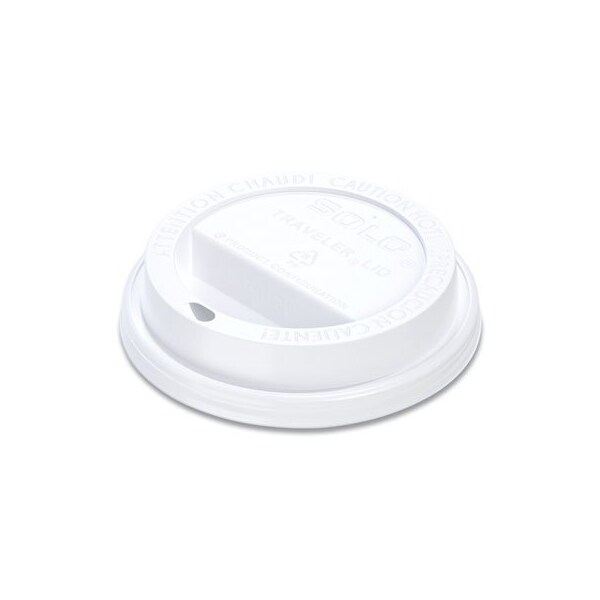 Dart TRAVELER CAPPUCCINO STYLE DOME LID, FITS 10OZ CUPS, WHITE, 10PK - TL31R2
