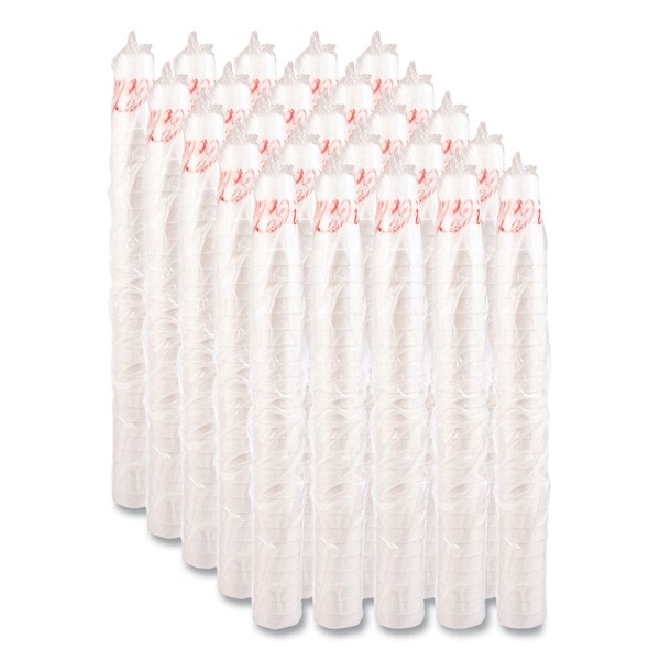 Dart Coca-Cola Foam Cups, 24 oz, White/Red, 500PK - 24J16C