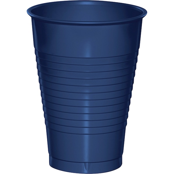 Touch Of Color Navy Blue Plastic Cups, 12oz, 240PK - 28113771
