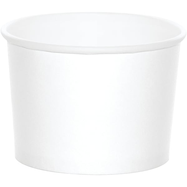 Creative Converting White Treat Cups, 3.5"x2.5", 96PK - 349817