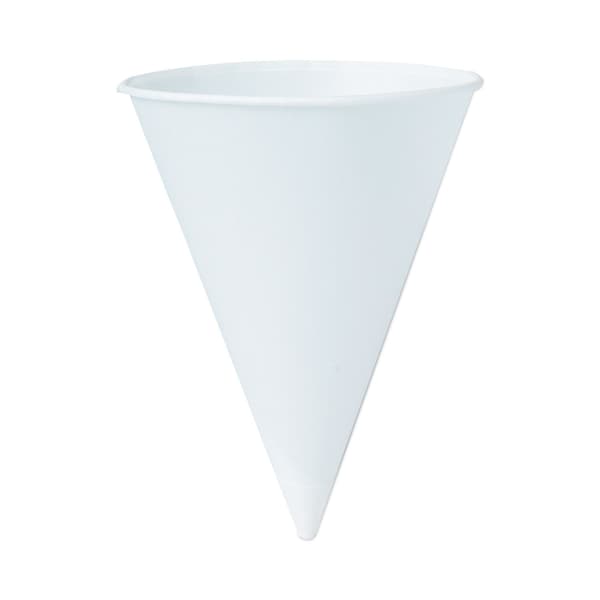 Solo Cone Water Cups, ProPlanet Seal, Cold, Paper, 8 oz, White, 2500PK - 8RB-2050