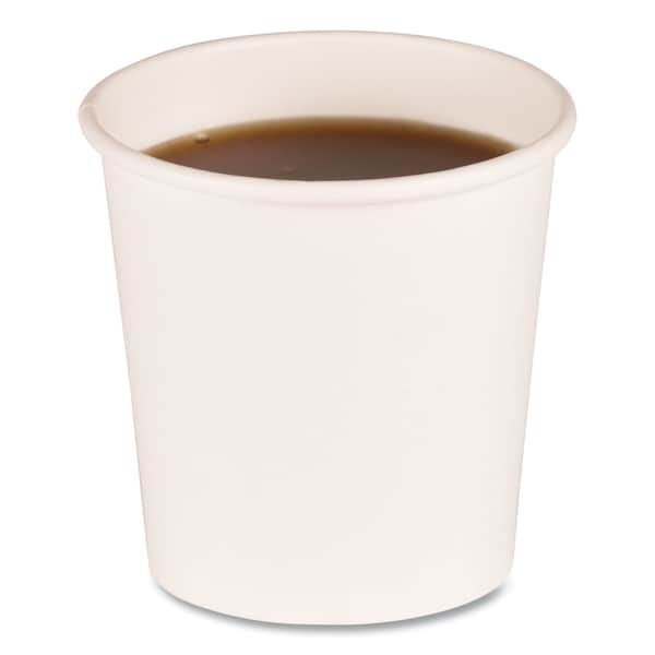 Zoro Select Paper Hot Cups, 4 oz, White, PK1000 - BWKWHT4HCUP