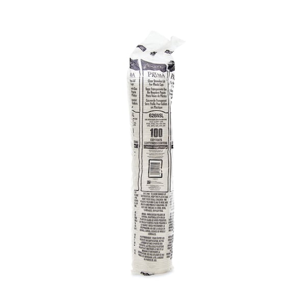 Dart Prima Strawless Plastic Lids, Fits 12-26 oz Cups, Clear, PK1000 - 626NSL