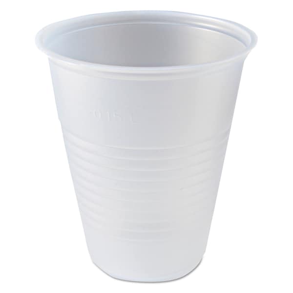 Fabri-Kal RK Ribbed Cold Drink Cups, 7 oz, Clear, PK2500 - 9508022