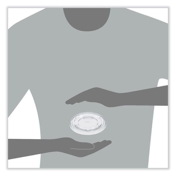 Dart Plastic Cold Cup Lids, Fits 32 oz Cups, Clear, 500PK - 636TS