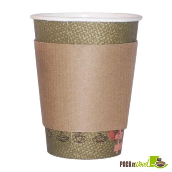 Omg Hot Drink Jacket for Cup - 12-16 oz Cardboard Material 9.48 lbs - OM3693652