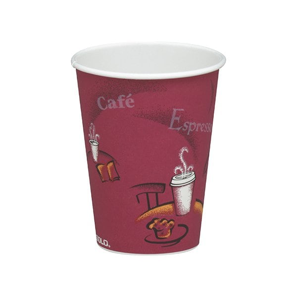 Bsc Preferred Solo Paper Hot Cups - 8 oz., Bistro Design, 1000PK - BUY00487766