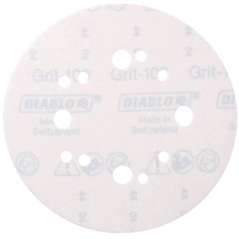 DIABLO 5 pulgadas Discos de lijar ROS con gancho y bloqueo de grano 100 - DCD050100H50G