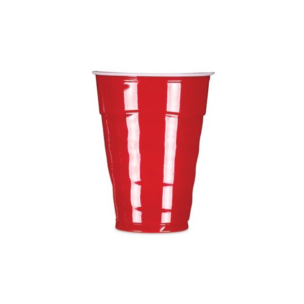 Reynolds Hefty, Easy Grip Disposable Plastic Party Cups, 9 Oz, Red, 50PK - C20950