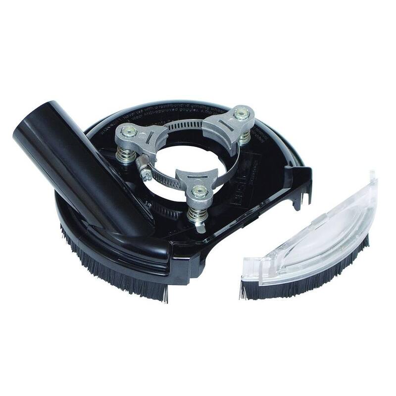 Deflector de polvo universal de 5 pulgadas para herramientas eléctricas Pro para amoladoras de ángulo - D1805 de Dustless Technologies