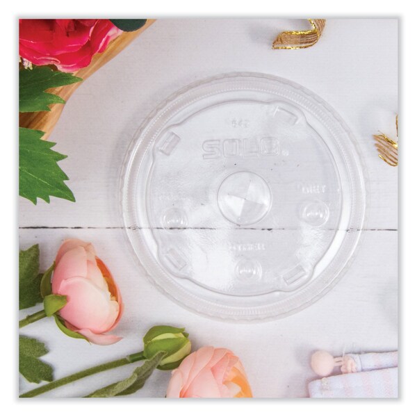 Dart Plastic Cold Cup Lids, Fits 32 oz to 44 oz Cups, Clear, 600PK - 642TS
