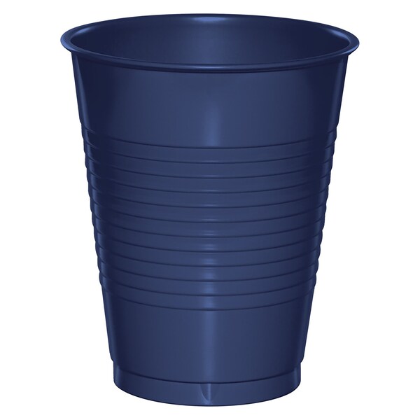 Touch Of Color Navy Blue Plastic Cups, 16oz, 240PK - 28113781