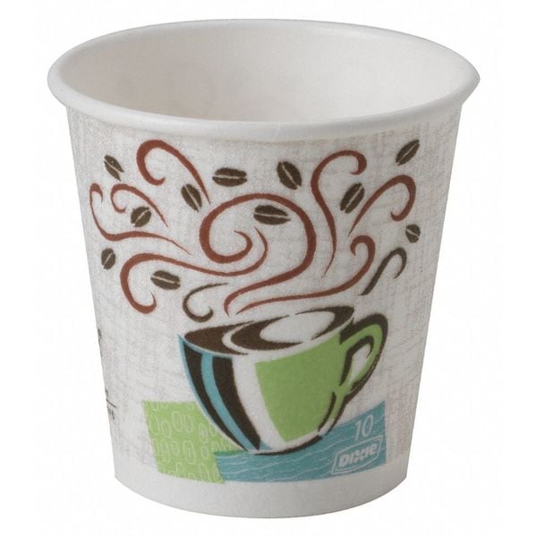 Dixie Disposable Hot cup 10 oz. White, Paper, Pk1000 - 92959