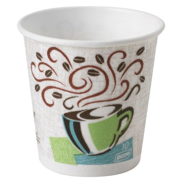 Dixie Disposable Hot cup 10 oz. White, Paper, Pk1000 - 92959