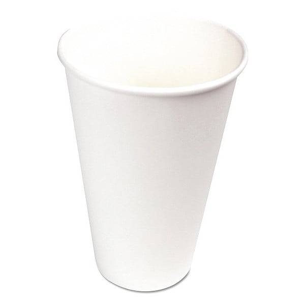 Boardwalk Paper Hot Cups, 16 oz, White, PK1000 - WHT16HCUP
