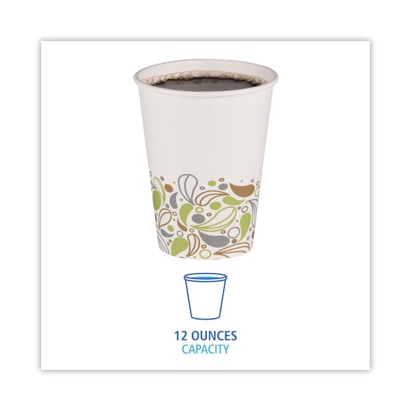 Boardwalk Deerfield Printed Paper Hot Cups, 12 oz, PK1000 - BWKDEER12HCUP