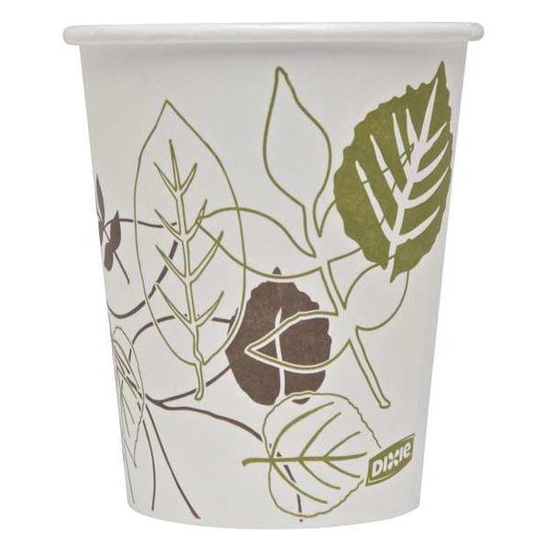 Dixie Disposable Hot cup 10 oz. White, Paper, Pk1000 - 2340PATH