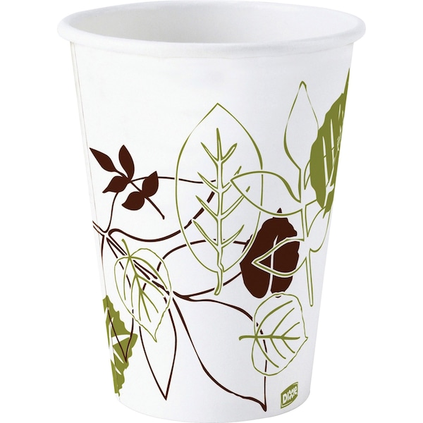 Dixie Disposable Hot cup 10 oz. White, Paper, Pk1000 - 2340PATH