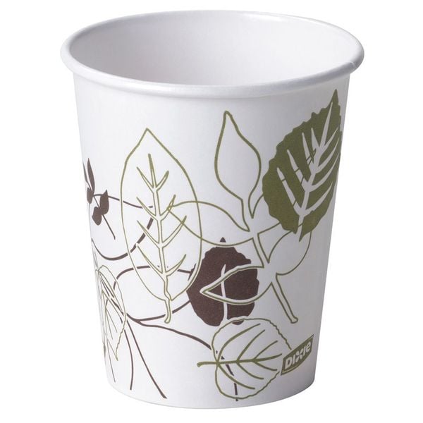 Dixie Disposable Hot cup 10 oz. White, Paper, Pk1000 - 2340PATH