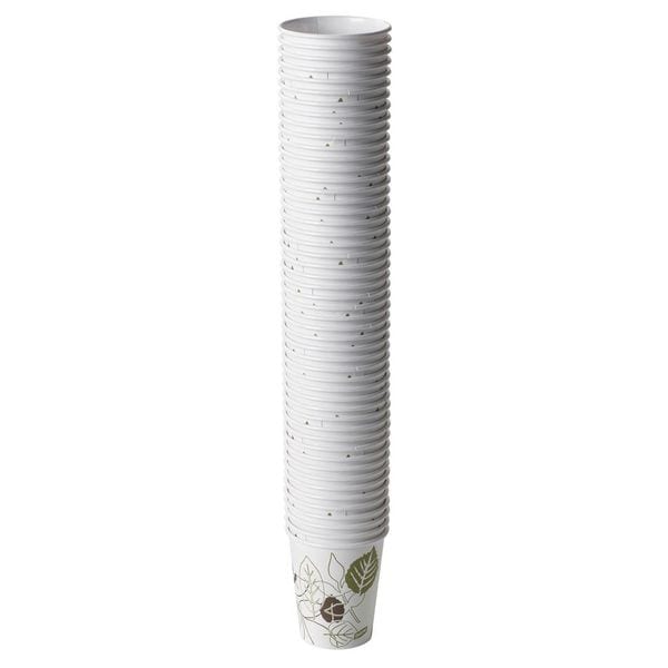 Dixie Disposable Hot cup 10 oz. White, Paper, Pk1000 - 2340PATH