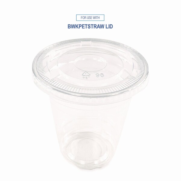 Boardwalk Clear Plastic Cold Cups, Squat, 12 oz, PET, 1000PK - BWKPET12S