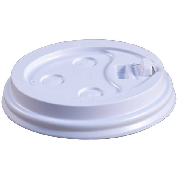 Empress Dome Lid For 8oz., Paper Cup, Wht, PK1000 - EDHCL-8-W
