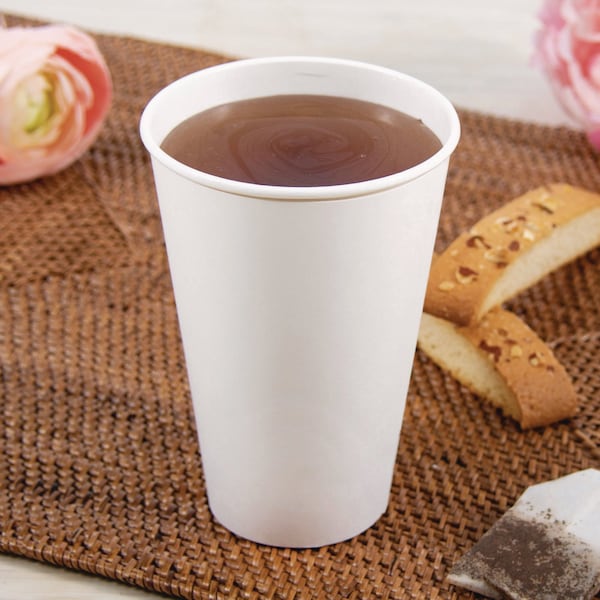 Solo Thermoguard Insulated Paper Hot Cups, 16 oz, White Sustainable Forest Print, 600PK - DWTG16W