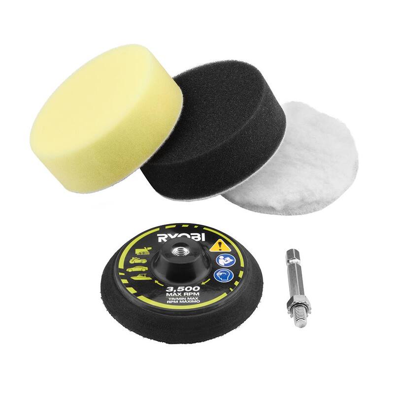 Set de accesorios para pulir y pulir con taladro RYOBI (4 piezas) - A92402