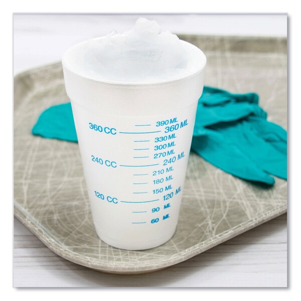 Dart Graduated Foam Medical Cups, 16 oz, White, PK1000 - 16J16GRA