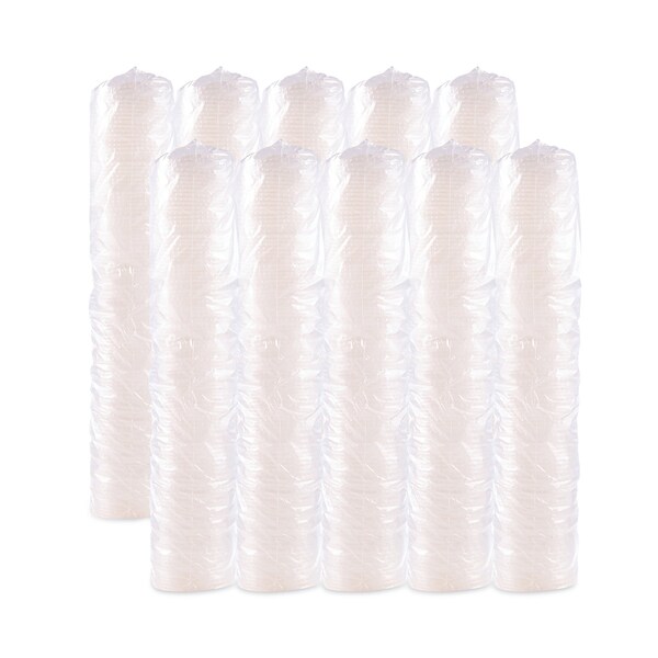 Dart Polystyrene Plastic Flat Straw-Slot Cold Cup Lid, For 28oz Cup, PK2000 PK - L28BNR-0100