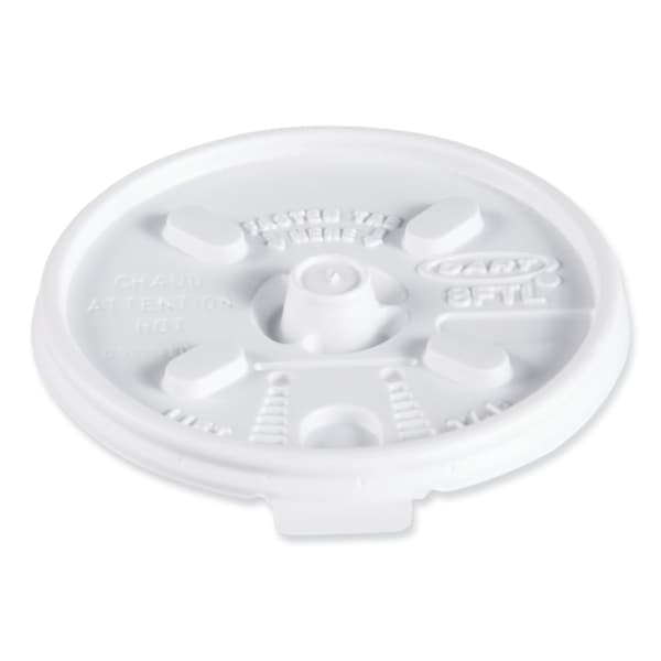 Dart Cup Lid for 6-10 oz., Lift/Lock, White, Pk1000 - DCC 8FTL
