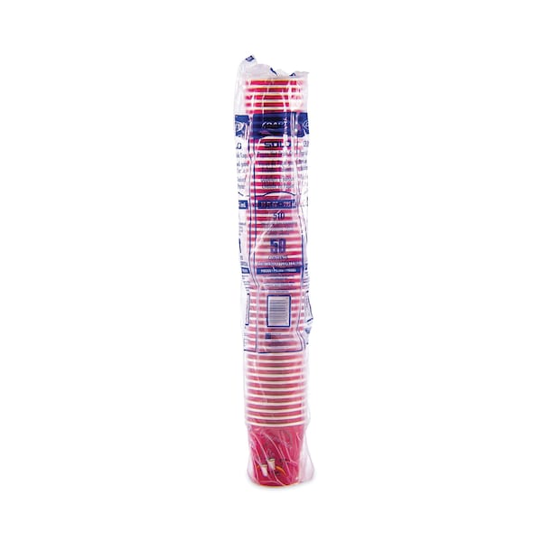 Dart Paper Hot Drink Cups in Bistro Design, 10 oz, Maroon, PK1000 - 510SI