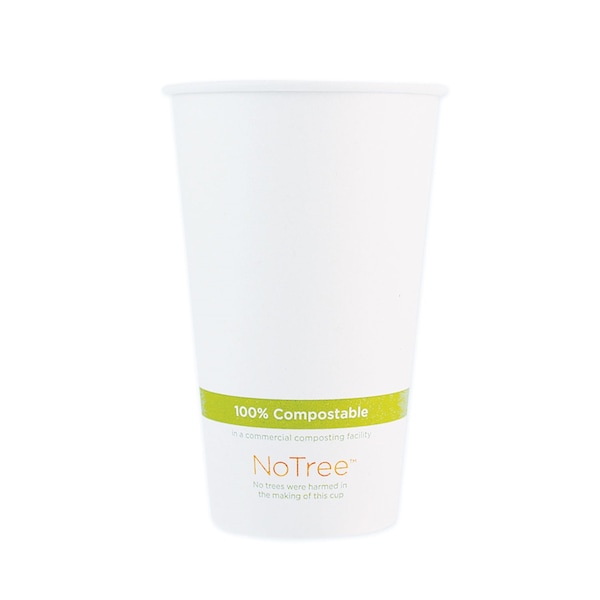 World Centric NoTree Paper Hot Cups, 20 oz, Natural, PK1000 - CUSU20