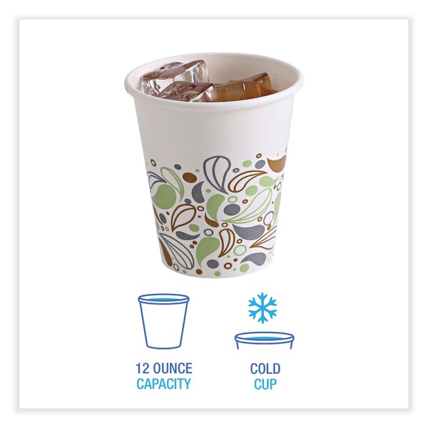 Boardwalk Deerfield Printed Paper Cold Cups, 12 oz, PK1000 - BWKDEER12CCUP