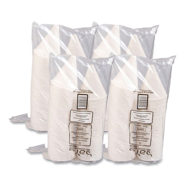 Dart Bare Eco-Forward Treated Paper Funnel Cups, 10oz. White, PK1000 PK - 10BFC-2050